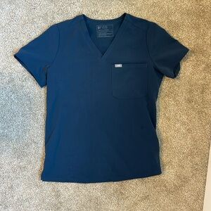 Figs dark grey scrub top